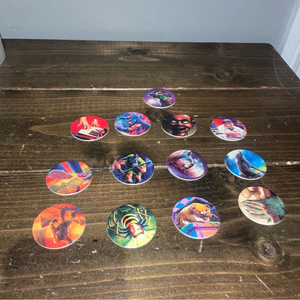 Vintage Goosebumps Pogs Collection